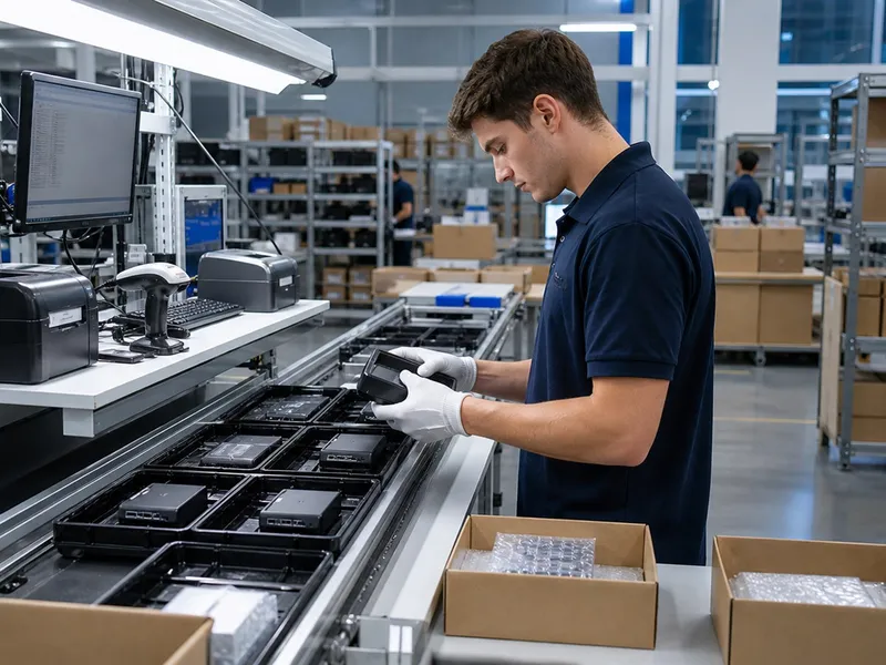 Elektronik paketleme ve izlenebilirlik hattı